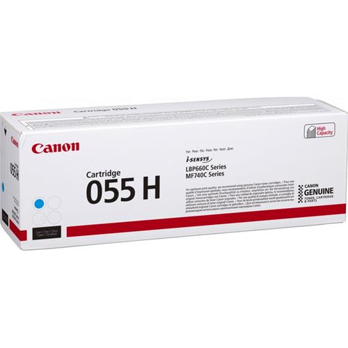 CANON Cartuccia 055 H C Cartuccia ciano, durata5,900 pag. LBP664Cx, LBP663Cdw, MF746Cx, MF744Cdw, MF742Cdw