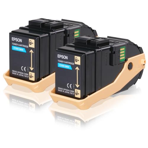 EPSON Materiale di consumo: Toner, AcuBrite, Toner cyan, 2ÿxÿCyan, Elevata, S050608, 15.000ÿpa - C13S050608