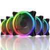 White Shark Ventola di Raffreddamento 4pin LED Rainbow Multicolor 120 mm PC Gaming