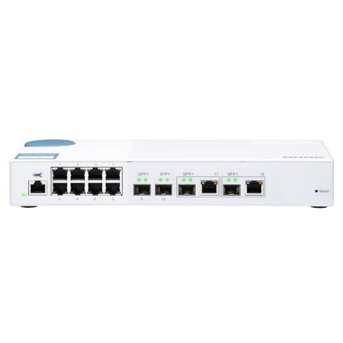 QNAP SWITCH QSW-M408-2C, managed, 8 port 1Gbps, 2 port 10G SFP+/ NBASE-T Combo, 2 port 10G SFP+ - PROMO FINO AD ESAURIMENTO SCORTE