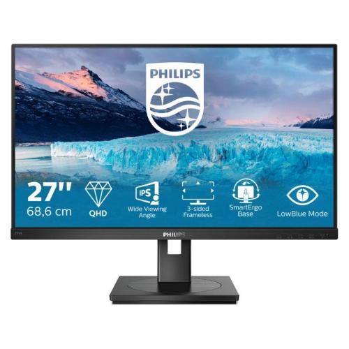 MONITOR PHILIPS LED 27"Wide 275S1AE/00 IPS 2560x1440 4ms 300cd/mq 1.000:1 2x2W MM VGA HDMI DP