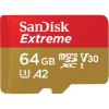 SANDISK 64GB EXTREME MICROSDXC 160MB/S A2 C10 V30 UHS-IU3