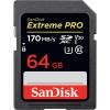 SANDISK 64GB EXTREME PRO SDXC CARD 170MB/S V30 UHS-I U3