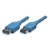 TECHLY Cavo Prolunga USB 3.0 A maschio/A femmina 0,5m Blu
