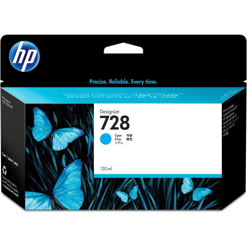 HP INC HP 728 130-ML CYAN DESIGNJET INK