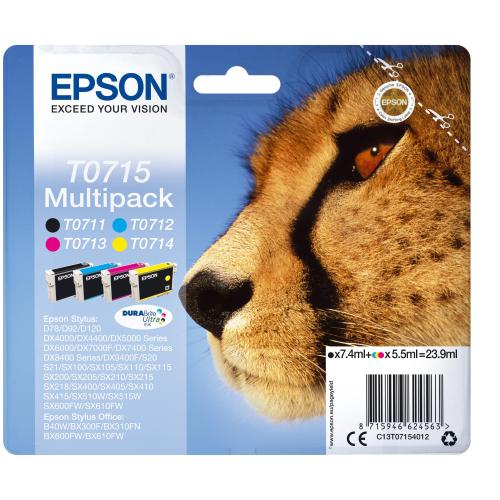 EPSON MULTIPACK (T071) 4 COLORI STYD78