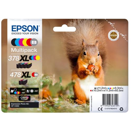 EPSON Â£MULTIPACK 6 378XL/478XL PHOTO HD