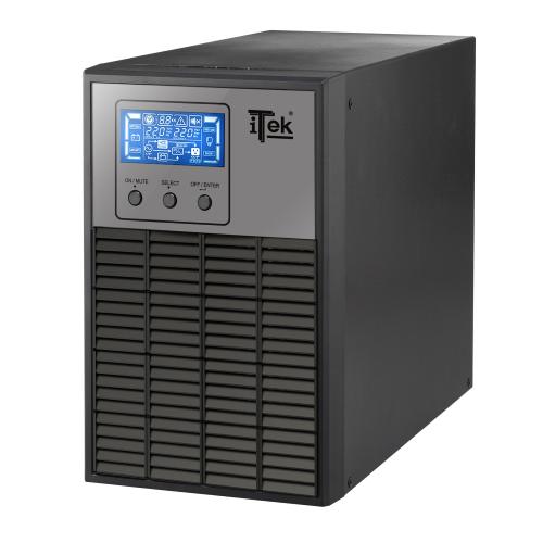 "ITEK UPS WinPower 1000 - 1000VA/800W, ON LINE, 2 Batt,LCD,3xShucko,AVR,RS23"