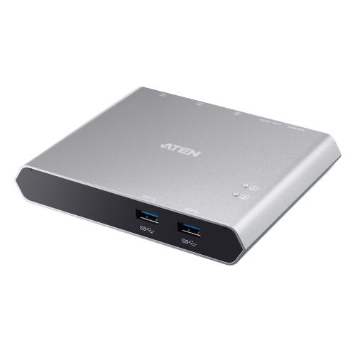 Aten Switch dock USB-C Gen 1 a 2 porte con pass-through dell'alimentazione