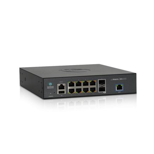 Cambium Networks CambiumNetworks,EX2010,Intelligent Ethernet Switch cnMatrix, 8 x 1G and 2 SFP fiber ports