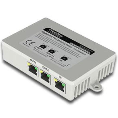 Cyberdata 2 Port PoE Gigabit Port Mirroring Switch * NEW DEVICE