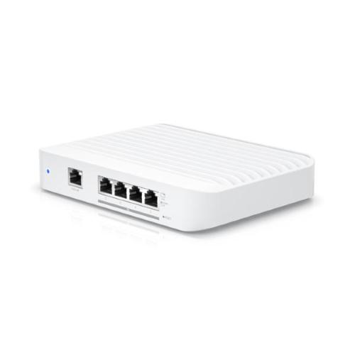 Ubiquiti - USW-Flex-XG-EU - UniFi 5 Port Layer 2 switch with 4 10 GbE ports, 1 GbE PoE input port for power