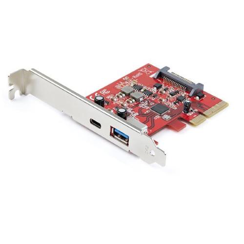 STARTECH SCHEDA PCIE A 2 PORTE USB-A E USB-C