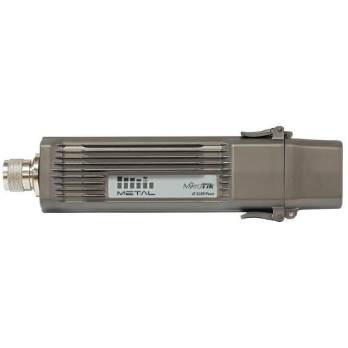 MikroTik, Metal 52 ac, Metal 52 ac with 720MHz CPU, 64MB RAM, 1 x Gigabit LAN, 1 x built, in high power 2.4/5GHz 802.11a/b/g/n/ac wireless, RouterOS L4, metal case, mounting loops, PoE, PSU, Omni antenna, International version