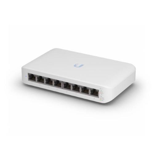 Ubiquiti UniFi Switch Desktop USW-Lite-8-POE-EU 8 Porte Lan Gigabit di cui 4 Porte Lan PoE+ Budget 52W L2