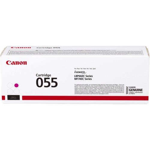 CANON Cartuccia 055 M Cartuccia magenta, durata 2,100 pag. LBP664Cx, LBP663Cdw, MF746Cx, MF744Cdw, MF742Cdw