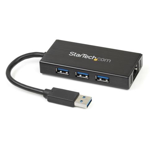 STARTECH HUB PORTATILE USB 3.0 CON GBE