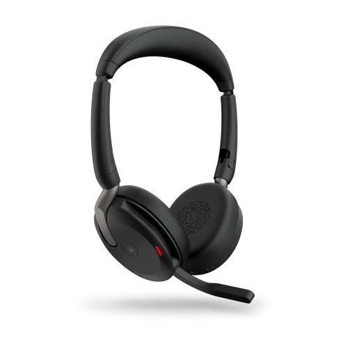 Cuffia professionale Jabra EVOLVE2 65 FLEX MS USB-A, Bluetoot, Pieghevole Canc. rumore,tasto "Mute",Busylight, Certif. Microsoft