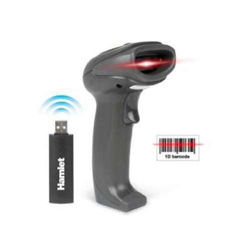 HAMLET BARCODE SCANNER LASER 1D WIRELESS