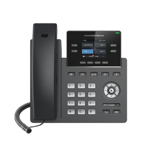 Grandstream GRP-2612P - IP Phone, 4 account SIP, Porte Ethernet da 10/100 Mbps con PoE integrato