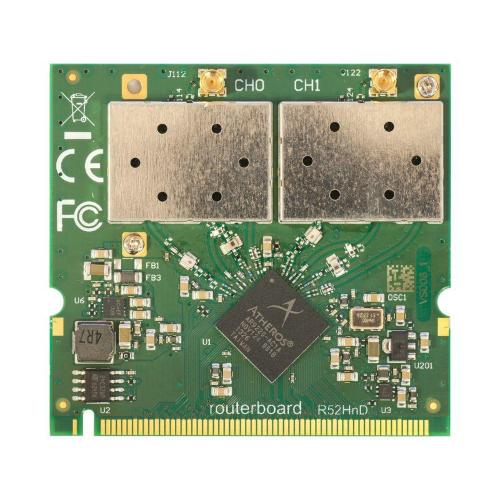 MikroTik, 802.11a/b/g/n High Power Dual Band MiniPCI card with MMCX connectors