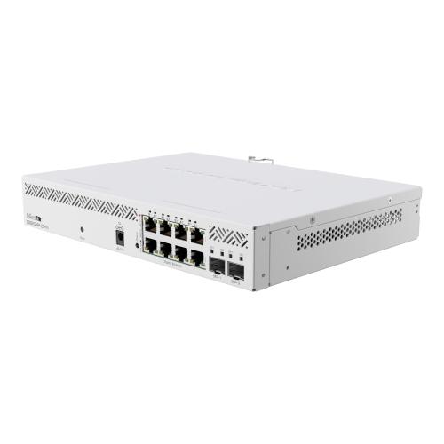 MikroTik, Cloud Smart Switch 610-8P-2S+IN with 8 x Gigabit 802.3af/at PoE-out ports, 2 x SFP+ cages, SwOS, desktop case, PSU