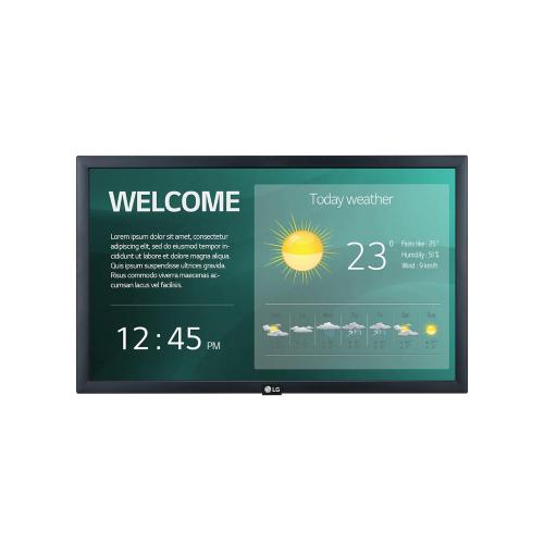 MONITOR LG DIGITAL SIGNAGE 22" 22SM3G-B.AEU IPS 19201080 14ms 250 cd/mÂ² 1.000:1 2x1W MM 2HDMI USB RJ45 WebOS 4.1