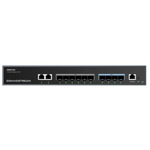 Grandstream Layer 3 Managed Network Switch, 6x SFP, 4x SFP+, 2x GbE. Utilizzabile con il controller GWN sia in Cloud che on premise
