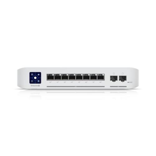 UBIQUITI SWITCH USW-Enterprise-8-PoE 8 PORTE LAN GIGABIT POE+ Budget 120W + 2 Porte 10G SFP+ L3