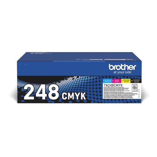 TONER BROTHER TN-248CMYK Multipack da 1K x HL-L3220 HL-L3240 DCP-L3560 MFC-L3740 MFC-L3760 HL-L8230 MFC-L8340 HL-L8240 MFC-L8390