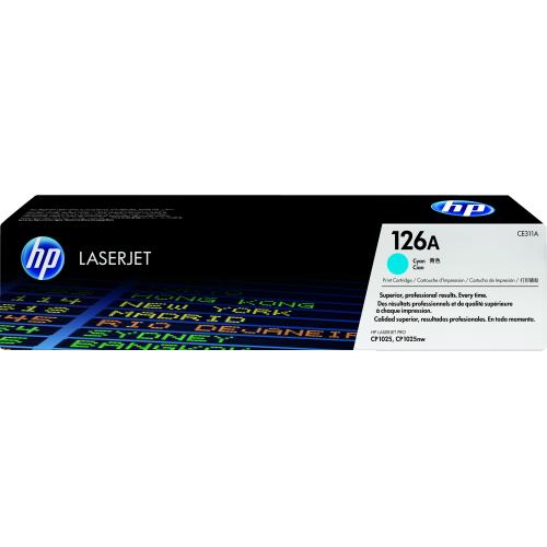 HP INC HP 126A CYAN LASERJET PRINT CARTR.
