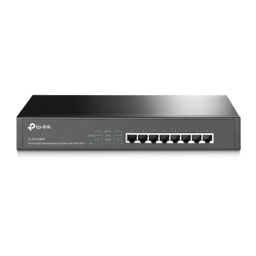 SWITCH TP-LINK TL-SG1008MP 8P 10/100/1000Mbps RJ45 POE+ 126W PoE Power, 1U 13-inch Rack-mountable
