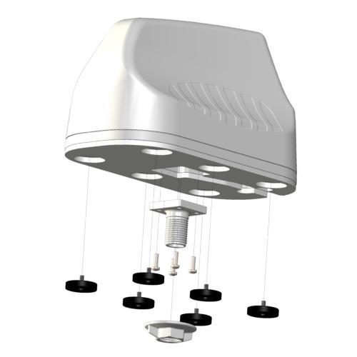 POYNTING - High Performance Robust Multifunctional 5-in-1 MIMO Antenna: 2x LTE/5G 410-3800 (max. Gain: 5.8 dBi) + 2x 2.4 & 5.GHz Wi-Fi + 1 * GPS/Glonass -2M Fire Retardant High Quality Cable - SMA-M - IP67