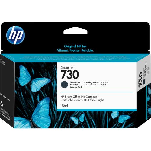 HP INC HP 730 130-ML MATTE BLACK INK CRTG