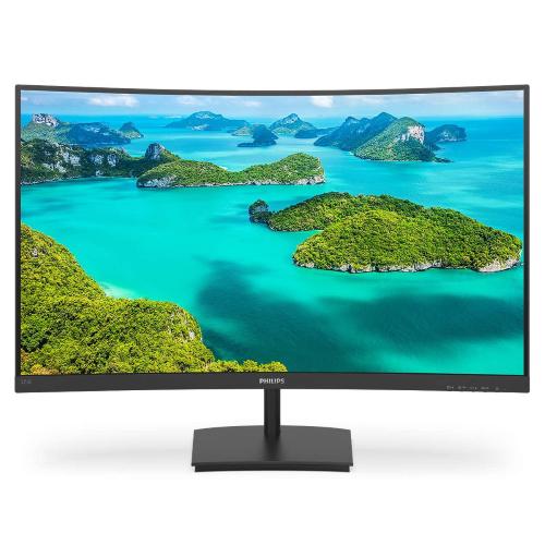 MONITOR PHILIPS LED 27" Wide CURVED 271E1SCA/00 VA 1920x1080 4ms 250cd/mq 3000:1(Mega Infinity DCR)2x3W MM VGA HDMI GAMING 75 Hz
