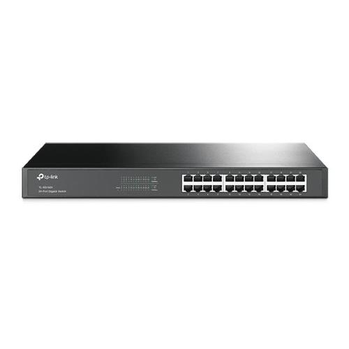 SWITCH TP-LINK TL-SG1024 24P LAN GIGABIT DESKTOP 10/100/1000Mbps RACKMOUNTABLE RJ45 CASE ACCIAIO