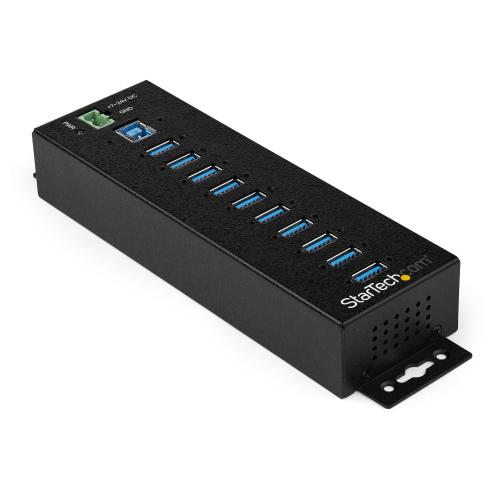 STARTECH HUB USB 3.0 INDUSTRIALE A 10 PORTE