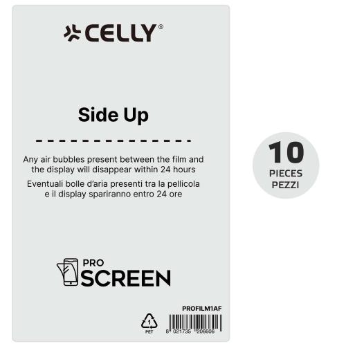 CELLY PRO SCREEN FILM ANTIFINGER 10PZ