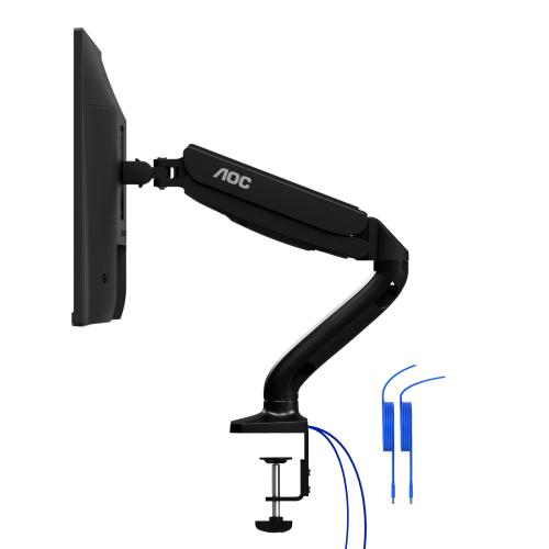 BRACCIO AOC AS110DX A GAS PER MONITOR FINO A 31,5" VESA 75x75/100x100 360Â° USB 3.0 USB-C