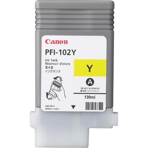 CANON BUSINESS PFI-102 Y - Cartuccia inchiostro 130ml imagePROGRAF iPF500/iPF600/iPF700/iPF510/iPF610/LP17/LP24/iPF605/iPF650/iPF655/iPF710/iPF720/iPF750/iPF755