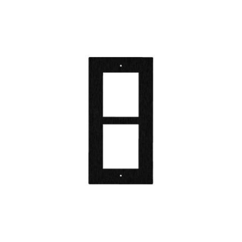 2N VER FRAME FOR FLUSH INS 2 MOD BLACK