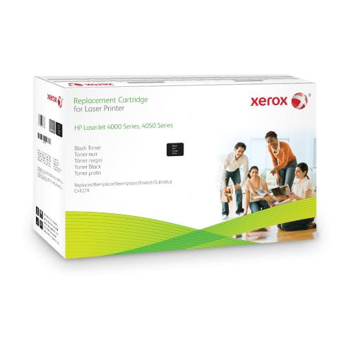 Xerox High Yield Black Toner Cartridge equivalent to HP 27X for use in: HP LJ 4000, 4050
