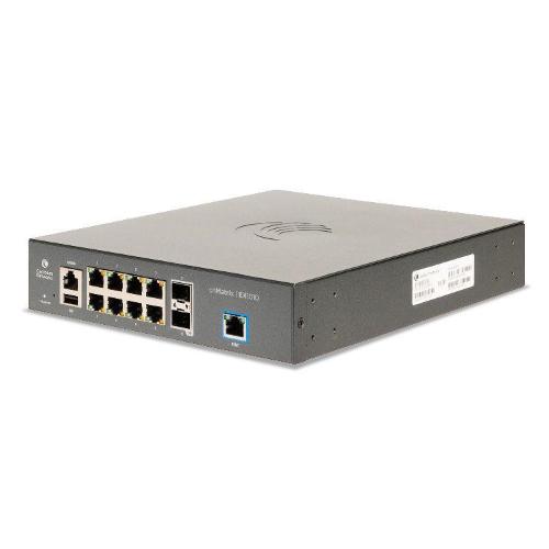 Cambium Networks CambiumNetworks,EX1010,Intelligent Ethernet Switch cnMatrix, 8 1,Gbps and 2 1,Gbps SFP fiber ports , no power cord