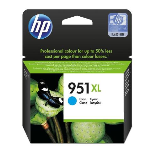 HP BUSINESS INK HP CN046AE N.951XL Ciano 1.500PP X OJ-8100 OJ-8600 OJ-251DW OJ-8610 OJ-276DW