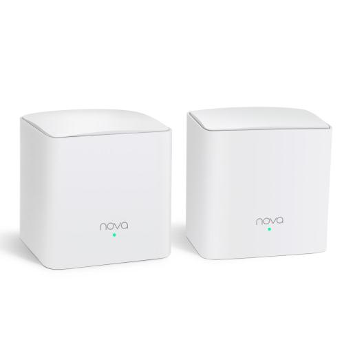 ROUTER TENDA NOVA nova MW5G(2-pack) WIRELESS AC1200 2P GIGABIT 2 antenne interne COPERTURA FINO A 350m2