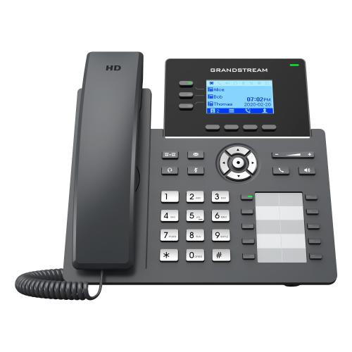 Grandstream GRP2604P - PoE IP PHONE, 3 linee, 6 account SIP, Gigabit, 10 BLF
