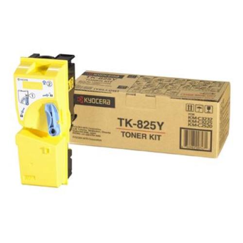 KYOCERA-MITA TK825Y - TONER GIALLO TK825Y KM-C2520 SINGOL TK-825 Y Cartuccia Toner Giallo da 7.000 pagine in formato A4 con copertura del 5% - 1T02FZAEU0 - 1T02FZAEU0