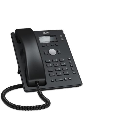 Snom D120 Entry Level IP Phone: 2 SIP accounts, 2 PoE Fast Ethernet ports, 2 line keys (PSU not included)