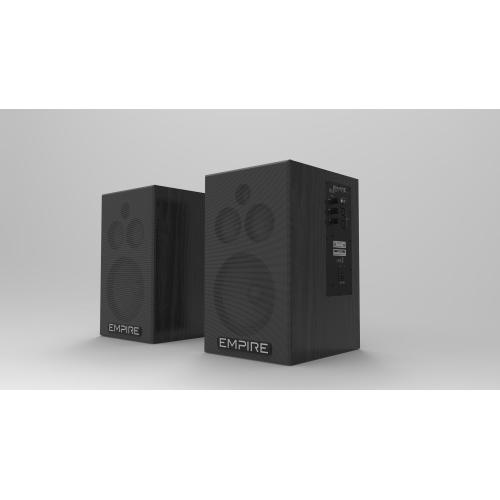 Sitema Audio 2.0 EMPIRE HS.290 BLACK 145+145 Watt RMS Continui, Ingresso RCA + XLR Bilanciato Woofer da 8â€  con bass reflex