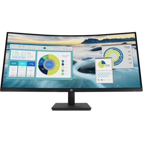 Hewlett-Packard HP HP P34hc G4 - 34 WQHD VA - 21:9 - risoluzione 3440 x 1440 WQHD - curvo e antiriflesso - regolazione altezza 100mm e tilt - speaker integrati - alimentazione PC tramite USB-C 65W - picture by Picture (PBP) - 3 anni garanzia - luminositÇÿ